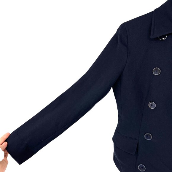 Ralph Ralph Lauren Vintage Double Breasted Wool Peacoat Jacket Navy Blue Size 8 - Picture 5 of 14